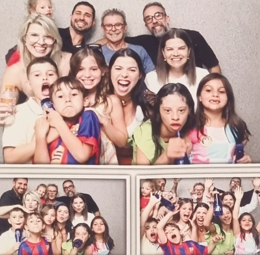 Foto da família reunida